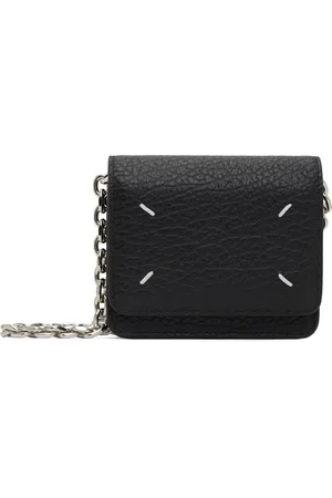 Maison Margiela Black Four Stitches Chain Wallet