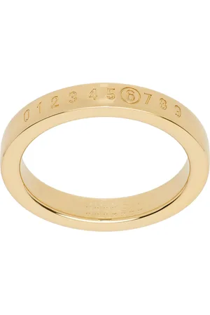 Maison Margiela Gold Minimal Logo Ring