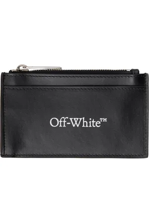 OFF-WHITE Black Bookish Zipped Card Holder