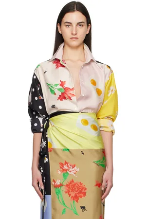 Moschino Multicolor All Over Daisy Print Shirt