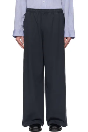 Acne Studios Black Logo Stamp Jersey Sweatpants
