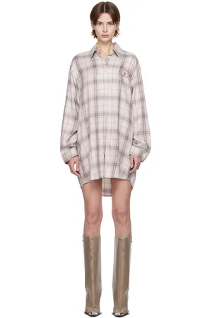 Diesel Pink & Gray D-Dalis-Q1 Minidress