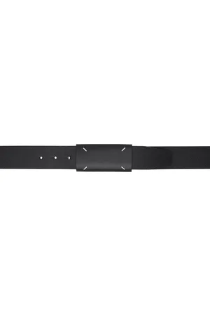 Maison Margiela Black Tab-Slot Belt