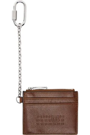 Maison Margiela Brown Leather Card Holder
