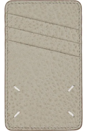 Maison Margiela Gray Four Stitches Card Holder