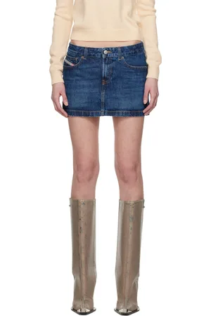 Diesel Blue De-Ron Denim Miniskirt
