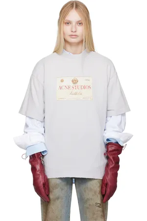 Acne Studios Gray Layered Print T-shirt