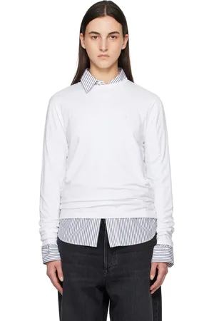 Acne Studios White Long Sleeve T-shirt