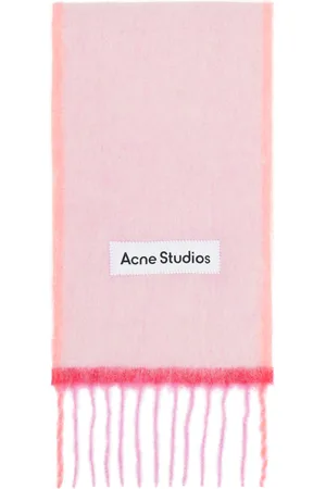 Acne Studios Pink Narrow Wool Mohair Scarf
