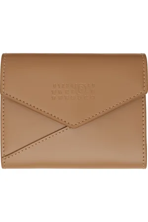 Maison Margiela Tan Leather Flap Wallet