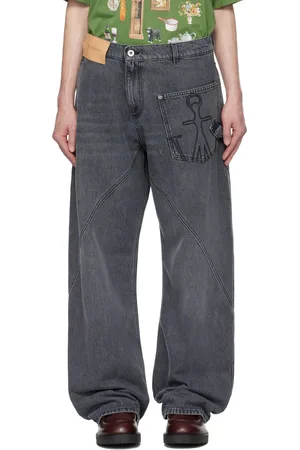 J.W.Anderson Gray Twisted Workwear Denim Jeans