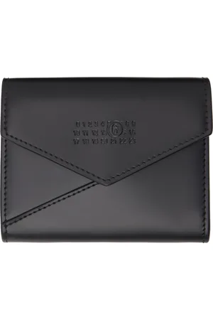 Maison Margiela Black Leather Flap Wallet