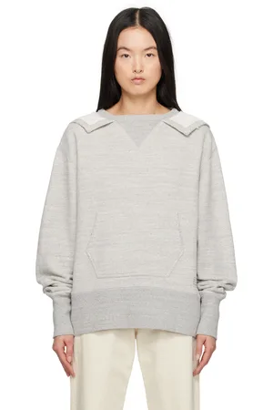 Maison Margiela Gray Stamp Logo Hoodie