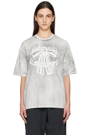 Acne Studios Black & White Plaster Print T-shirt