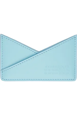 Maison Margiela Blue Triangle 6 Card Holder