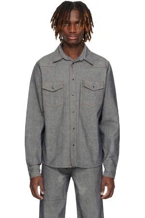 Maison Margiela Gray Rinsed Denim Shirt