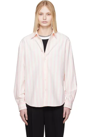 Acne Studios Off-White & Pink Oxford Cloth Shirt