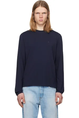 Acne Studios Navy Regular Fit Long Sleeve T-shirt