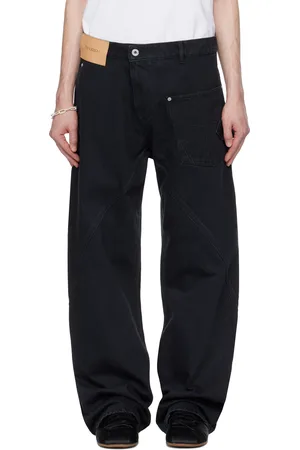 J.W.Anderson Black Twisted Workwear Denim Jeans