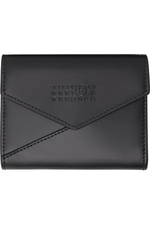 Maison Margiela Black Leather Flap Wallet