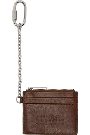 Maison Margiela Brown Leather Card Holder