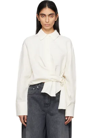 J.W.Anderson Off-White Draped Twisted Shirt