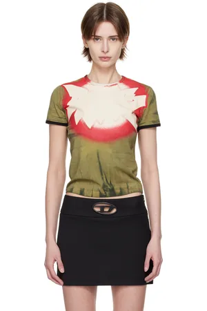 Diesel Multicolor T-Uncutie-Long-Q1 T-shirt