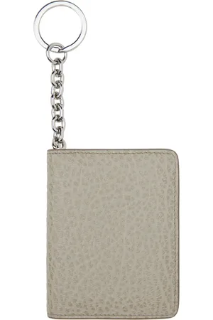 Maison Margiela Gray Four Stitches Keyring Card Holder