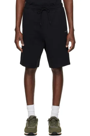 HUGO BOSS Black Stretch-Cotton Regular-Fit Shorts