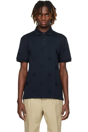 HUGO BOSS Navy Jacquard Polo
