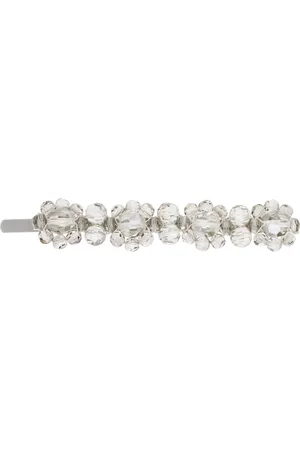 Simone Rocha Silver & Gray Flower Hair Clip