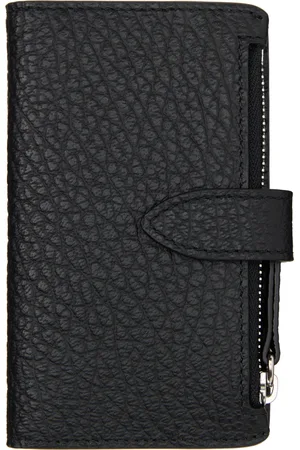 Maison Margiela Black Four Stitches Zip Card Holder