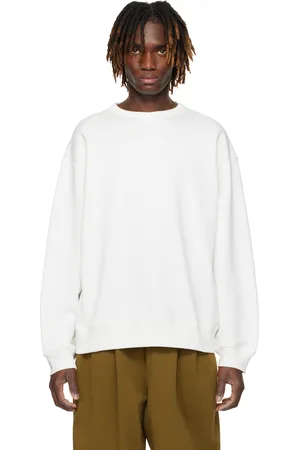 DRIES VAN NOTEN White Dropped Shoulders Sweatshirt