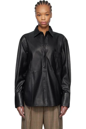 Victoria Beckham Oversized Leather Shirt