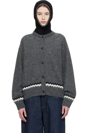 YMC Gray Atomic Zig Zag Cardigan