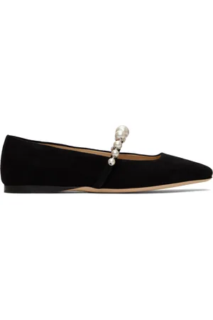 Jimmy Choo Black Ade Ballerina Flats