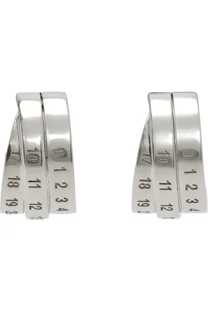 Maison Margiela Silver Numeric Earrings