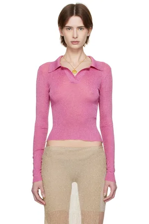 Isa Boulder SSENSE Exclusive Metallic Long Sleeve Polo