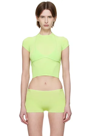 Isa Boulder Green Knitted Malley Bra & Jia Baby T-shirt