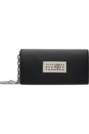 Maison Margiela Black Numeric Chain Wallet Bag