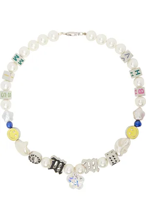 MISBHV White LA Beaded Choker