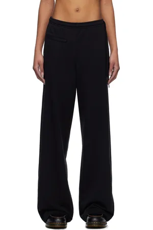 Maison Margiela Black Unbrushed Jersey Lounge Pants