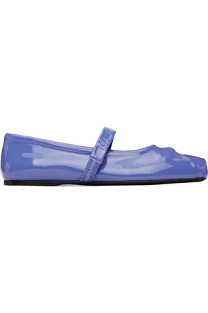 Marni Blue Little Bow Ballerina Flats
