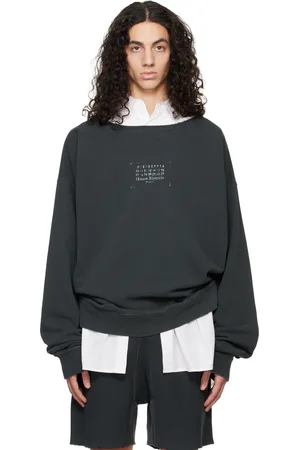 Maison Margiela Gray Stamp Logo Sweatshirt