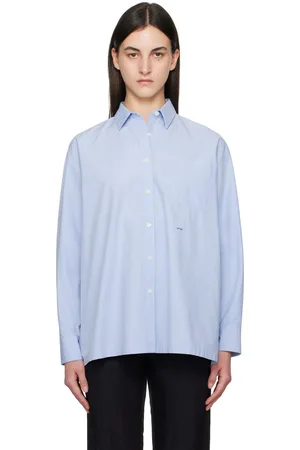 Nothing Written Blue Oversized NW Logo Shirt