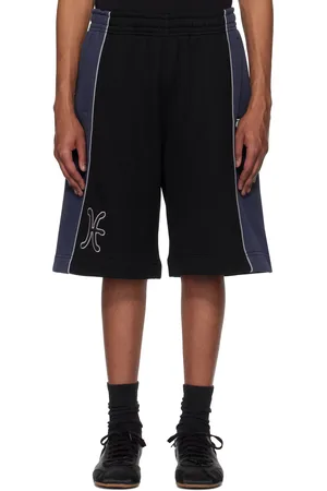 Kijun Black & Blue Paneled Shorts