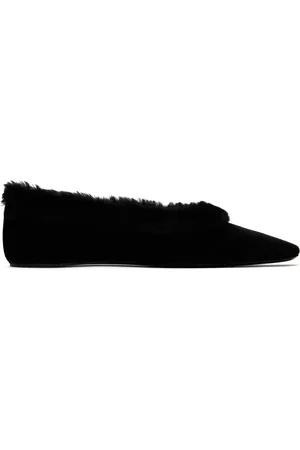 Totême Fleece Edge Velvet Ballerina Flats