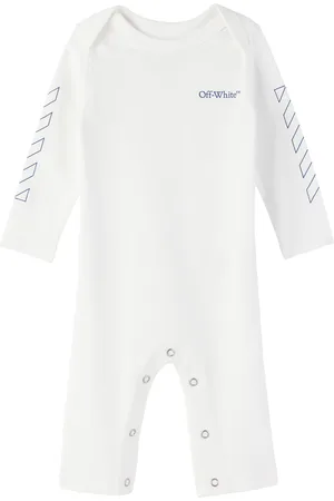 OFF-WHITE Baby White Bookish Diag Jumpsuit
