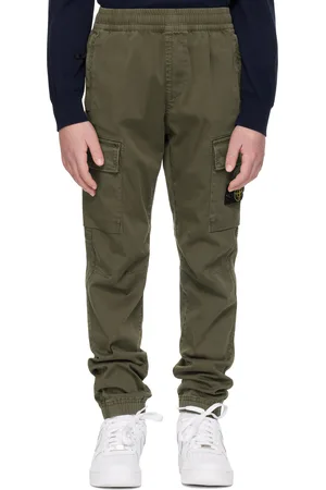 Stone Island Kids Khaki 30115 Cargo Pants