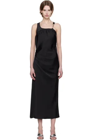 Kijun Satin Back Tied Maxi Dress
